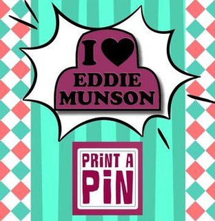 love eddie munson pin brooch pins keychain fridge magnet hoop earing stranger things 3d print model - Mito3D