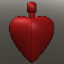 Aşk dostluk kalp cazibe takı hediye 3d print model - Mito3D