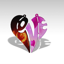 love gifts couple -2 model jewelry 3d print model - Mito3D