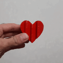 love heart art valentine text flip valentines 3d print model - Mito3D