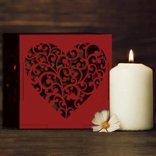 love heart box candle holder gadget hearts light cover wall mandala sail candles illuminate illumination souvenir gift lover lovers 3d print model - Mito3D