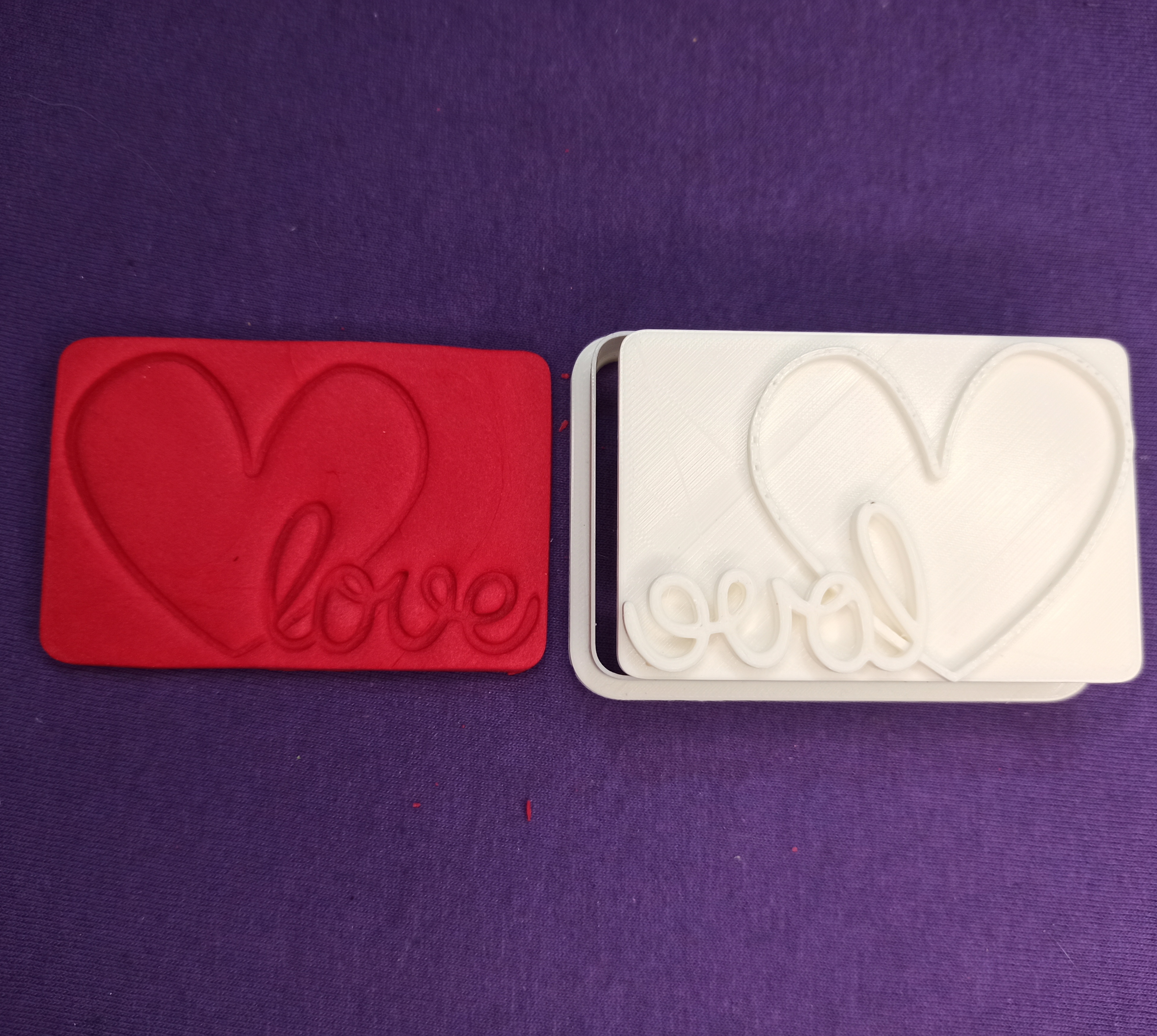 amore cuore manifesto casa biscotto frese biscotti decorazioni trame forno bambino doccia sollievo francobollo foca Vintage nazione San Valentino giorno 3D print model - Mito3D