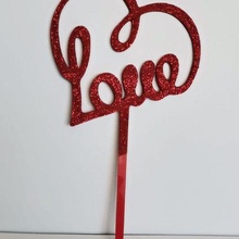 Aşk kalp topper Sanat sevgililer gün 3d print model - Mito3D