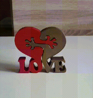 love hearts valentine's day Art two 3d print model - Mito3D
