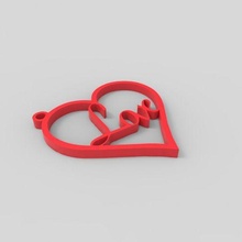 love keychain gadget key ring 3d print model - Mito3D