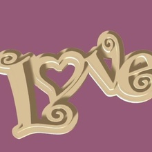 l'amour trousseau de clés divers valentin cœur pendentif la st-valentin un 3d print model - Mito3D