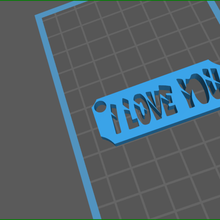 love keyring keyrings accessories gifts valentines day 3d print model - Mito3D