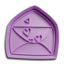 love letter valentine valentine's day cookie cutter cutting 3d print model - Mito3D