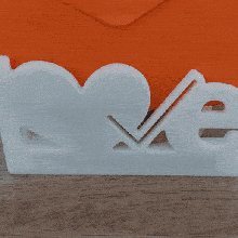 love letter art valentine gift heart light 3d print model - Mito3D