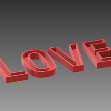love letters various letter 3d print model - Mito3D