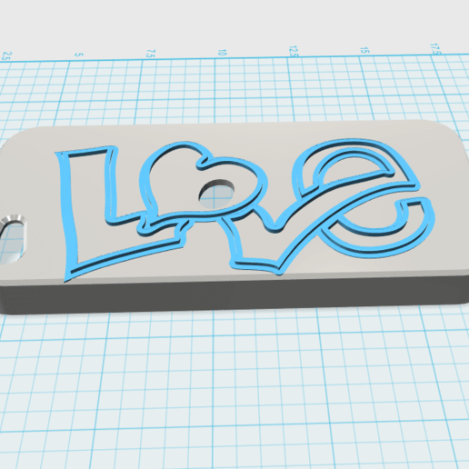 love lining iphone 5 fashion cell phone cover 3D print model - Mito3D