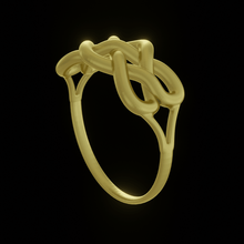 love knot - wedding rings jewelry 3dprint render gold silver 3dmodel celtic eternity matching custom redesign diamonds stones cast 3d print model - Mito3D