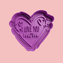 love mom valentine valentine's day cutters moulds cutter valentines 3d print model - Mito3D
