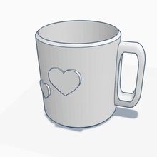 love mug home cup 3d print model - Mito3D