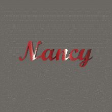 amar Nancy arte coração namorados texto giro 3d print model - Mito3D