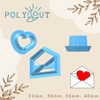 l'amour Remarque polymère argile coupeur outils 3d print model - Mito3D