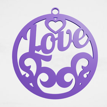 love ornament cookie cutter cutters stl molds keychain key chain 3d print model - Mito3D