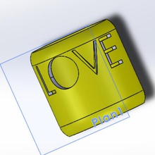 Liebe ring Mode 3d print model - Mito3D