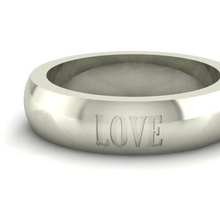 love ring jewelry 3d print model - Mito3D