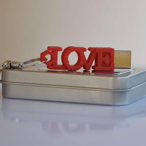 l'amour en forme usb flash drive cas trousseau de clés bijoux personnalisé 3D print model - Mito3D