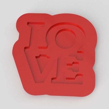 l'amore segno casa la decorazione famiglia amore placca simbolo arredamento 3d print model - Mito3D