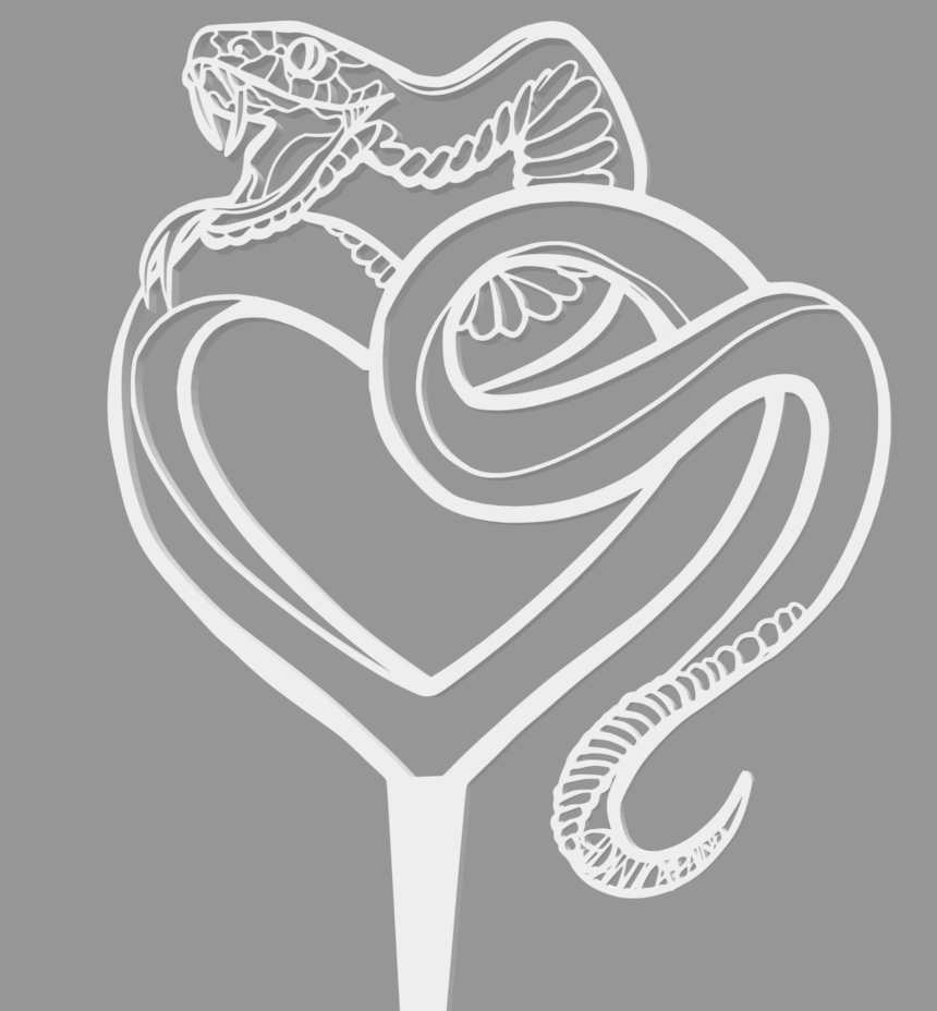love sneks Home snake nope noodle trellis houseplant danicapaints cute witchy 3D print model - Mito3D