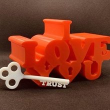 l'amour table art 3d print model - Mito3D