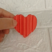 l'amour Saint Valentin journée cœur retourner texte mode cadeau 3d print model - Mito3D