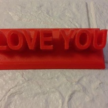 amore San Valentino cartello regalo carta gradini 3d print model - Mito3D