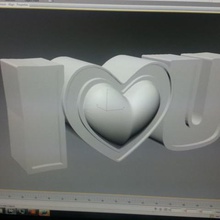 el amor de san valentín regalo casa 3d 3dprinted 3dmodel corazón cupido novia novio afecto loveheart decoración 3d print model - Mito3D