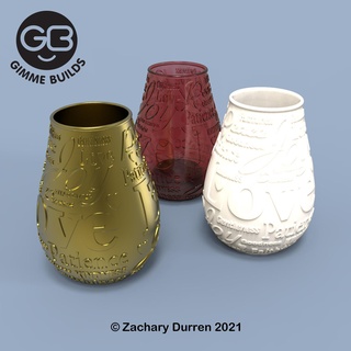 love vase 3d print model - Mito3D