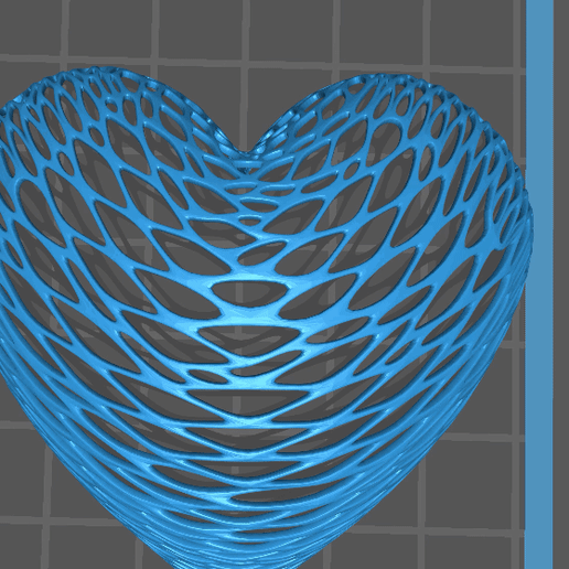 amar Voronoi arte coração caixa 3D print model - Mito3D