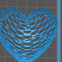 amar Voronoi arte coração caixa 3d print model - Mito3D