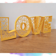 amore parola cuori arte cuore voronoi San Valentino 3d print model - Mito3D
