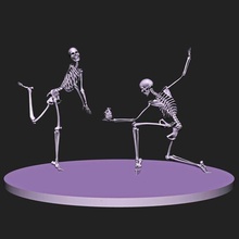 amore anno scheletrico arte San Valentino giorno valentinesdaygift regalo 14feb scheletro organico romantico unico giocattolo statua 3d print model - Mito3D