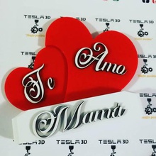 te amo mãe a moda mumday romântico presente cutelove querida lovemom 3d print model - Mito3D