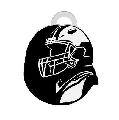 lovely american football player keychain earrings necklace nature forest cute accessory wildlife ender decor figurines gift idea toy adorable sculpture animal art decoration pocket-sized joy unique 3d print model - Mito3D