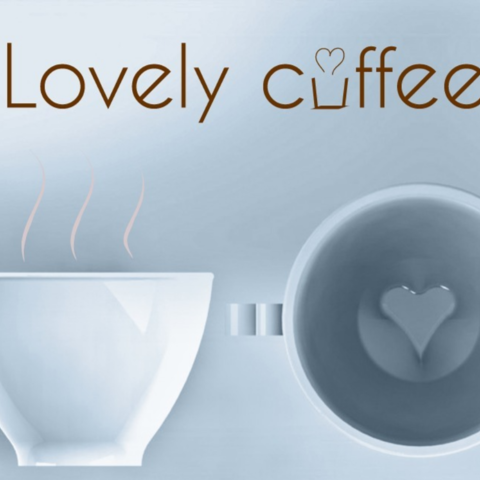 precioso café relajante taza de con leche oculto del corazón casa 3D print model - Mito3D