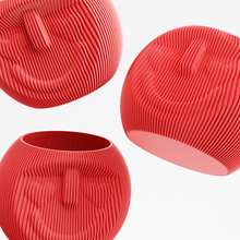 lovely face vase art design decor pot valentine valentine's day heart 3d print model - Mito3D