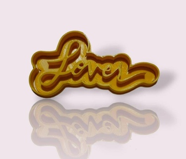 lover cutter cookie cutting taylor swift love cookies phrases parties pastry shop decoration 3d print model - Mito3D