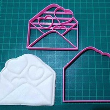 amoureux lettre Saint Valentin journée Couper biscuit timbre san tranchant impression 3d print model - Mito3D