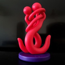 lovers art decor decorative funny hook 3d print model - Mito3D