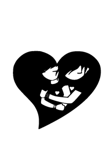 amoroso casal amar coração san valentin valentin 3d print model - Mito3D