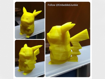 low poly Pikachu Pokémon nintendo Pokmon animaux créatures art 3d print model - Mito3D