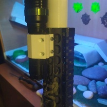 low profile lanterna monte ris protetor mão jogos airsoft 3d print model - Mito3D
