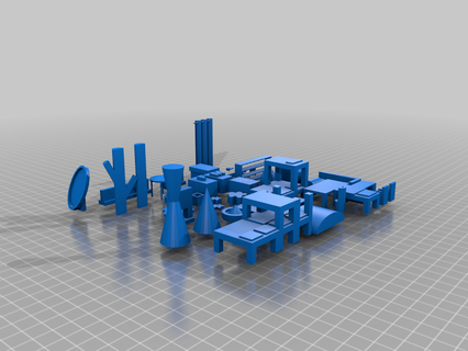 low-res scatter model furniture 3d print model - Mito3D