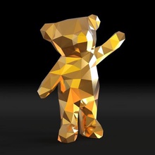 low poly bear game toy 3d print model - Mito3D