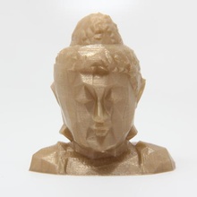 low poly buddha head art 3d print model - Mito3D
