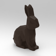 low poly bunny art faceted animal sculpture decor bull 3d print model - Mito3D