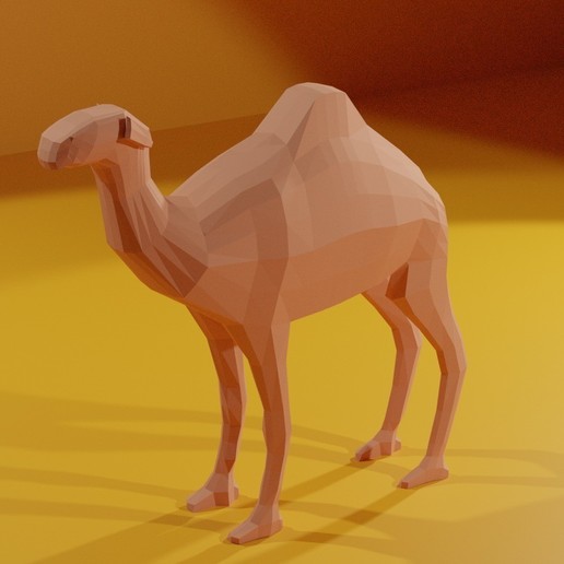 low poly camel various animal toy 3D print model - Mito3D